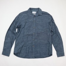 Goodfellow & Co Men's Light Wash Chambray Long-Sleeve Button-Up Shirt, Size XL — listing 3