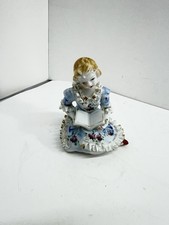 Vintage Porcelain Figurine of Girl with Goose, Marked Japan — listing 4