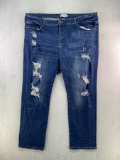 Chic Soul Plus Size Dark Wash Skinny Jeans, Size 24 — listing 6