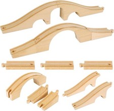 Wooden Train Track and Rolling Stock Bulk Lot (Thomas/BRIO-Compatible) — listing 2