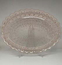 Jeannette Glass Holiday Buttons & Bows Pink Depression Glass Creamer — listing 4