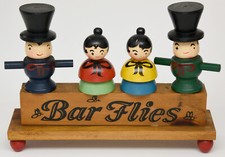 Vintage Japan Wooden Figural Chef Corkscrew & Bottle Opener, 5.5 inch — listing 5