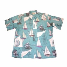 Cooke Street Honolulu Men's Hawaiian Shirt Banana Leaf Print Size XL — listing 5