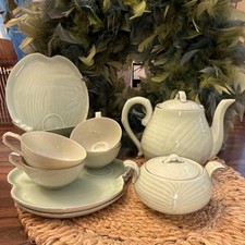 Seyei Fine China Silver-White Bamboo Service for 6 Tea Set, 21 Pieces — listing 4