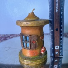 Pair of 1920s Hand Painted Ceramic Candle Holders with Squared Cup and Flared Base — listing 6