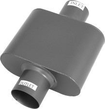 Custom Painted Cylindrical Muffler / Exhaust Silencer with Rubber Coupler