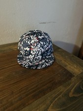 Quanhaigou Splatter Paint Tropical Print Snapback Baseball Cap — listing 2