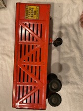 Handcrafted Wooden Semi Truck with Livestock/Cattle Trailer Model — listing 2