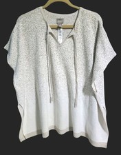 Chico's Textured Metallic Knit Boatneck Tunic Sweater, Size 2 (US L/12-14) — listing 5