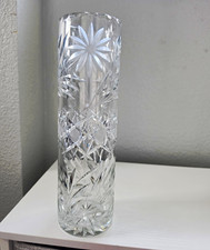 Cut Crystal Bulbous Vase with Wheel-Cut Floral Motif — listing 6