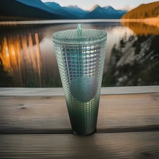 Starbucks Jadeite Green Milk Glass Cold Cup Tumbler with Embossed Siren Logo — listing 4