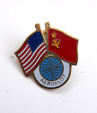 Vintage Aeroflot Airlines Enamel Logo Gold-Tone Tie Clip — listing 2