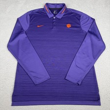 Nike Dri-Fit Clemson Tigers Men's Polo Shirt, Blue & Orange, Size 3XL — listing 4
