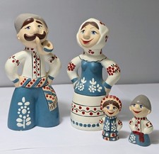 Russian Dymkovo-Style Painted Clay Folk Figurine — Elephant with Three Riders — listing 2
