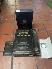 The Compact Edition of the Oxford English Dictionary, 2 Volume Set with Slipcase and Magnifying Glass Drawer — listing 2