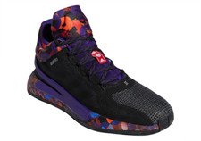 Adidas D Rose Mid-Top Basketball Sneakers - Black/Gum — listing 6