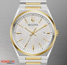 Bulova Two-Tone Diver-Style Watch with Blue Dial and Rotating Bezel — listing 5
