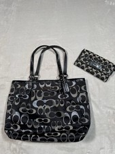Coach Signature Jacquard Khaki/Brown Tote Bag — listing 5