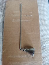 Antique Hand-Forged Iron Candle Snuffer Scissors with Box and Scrolled Handles