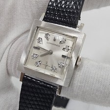 Vintage Longines Ladies' 14K White Gold Diamond Cocktail Wristwatch — listing 6