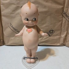 Bisque Kewpie-Style Doll with Blue Hair Bow and Jointed Arms — listing 4