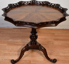 Chippendale-Style Mahogany Two-Tier End Table with Ball-and-Claw Feet — listing 2