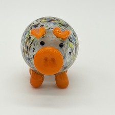 Vintage Figural Pig Glass Storage Jar with Wire Bail Clamp Lid — listing 4