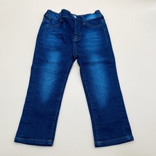 7 For All Mankind Baby Girls Denim Shortalls with Snowflake Embroidery, Size 18M, listing 5