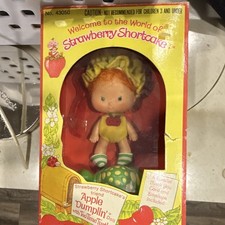Kenner Strawberry Shortcake Apple Dumplin' Doll with Tea Time Turtle Pet, Comb Included — listing 6