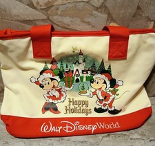 Disney Parks Mickey Mouse Ornament Holiday Christmas Canvas Tote Bag — listing 4