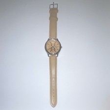 Geneva Large Face Chevron Dial Rhinestone Bezel Quartz Watch, Dark Gray Silicone Strap
