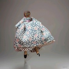 Lot of Handmade Miniature Cloth/Bisque Costumed Dolls with Accessories — listing 3