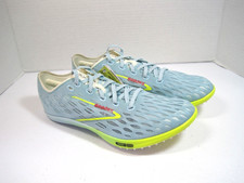 Brooks ELMN8 6 Track & Field Distance Spikes, Men's USA 10, Black/Nightlife Yellow, listing 3