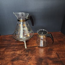 Vintage Douglas Flameproof Glass Coffee Carafe with Gold Leaf Design — listing 3