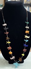 Vintage Zuni Two-Strand Carved Fetish Necklace with Multi-Stone Animal Figures — listing 5