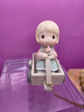 Precious Moments Bisque Porcelain Girl Figurine with Bonnet — listing 4