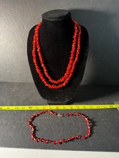 Vintage Branch Coral Necklace with Sterling Silver Navajo Pearl Beads — listing 2