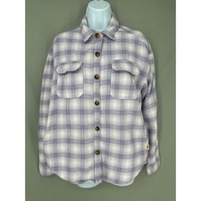 Hollister California Plaid Fleece Shirt Jacket (Shacket), Size L — listing 5