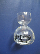 Jack Daniel's Whiskey Round Shot Glass, Clear with Black & Gold Logo, 2.75" Tall — listing 5