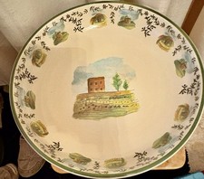 Rosanna Hand-Painted Italian Ceramic Bowl with Grape & Leaf Motif — listing 6