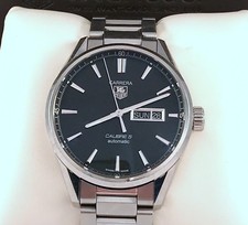 TAG Heuer Carrera Calibre 5 Automatic Men's Watch, Black Dial — listing 6