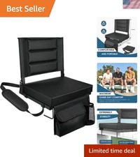Folding Stadium Seat / Bleacher Chair with Back Support