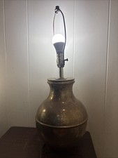 Neoclassical Urn-Form Table Lamp with Cream Drum Shade — listing 5