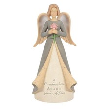 "Grandmother" Ceramic Angel Tealight Candle Holder Figurine — listing 4