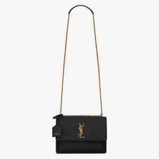 Yves Saint Laurent Vintage Pebbled Leather Flap Shoulder Bag with Heart Charm Yes - interior YSL logo tag present — listing 3