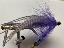 Handmade Chartreuse & White Bucktail/Rabbit Strip Streamer Flies, Lot of 7, listing 6