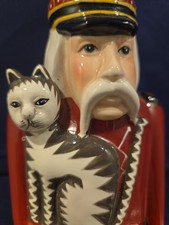Ceramic Christmas Nutcracker Toy Soldier Figurine with Top Hat — listing 3