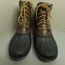 Tommy Hilfiger Men's Duck Boots, Black Leather and Rubber — listing 5
