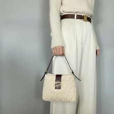 Fendi Zucca Mamma Baguette Shoulder Bag Brown Canvas — listing 3