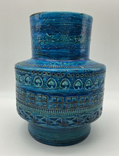 Bitossi Rimini Blu Ceramic Pedestal Table / Occasional Stand by Aldo Londi — listing 3